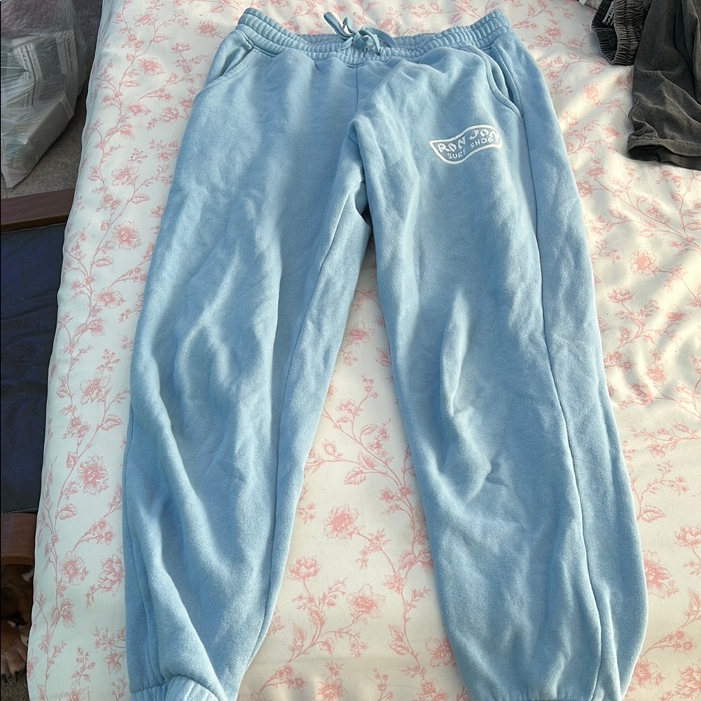 Ron Jon Blue Joggers Soft Elastic Cuffs